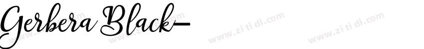 Gerbera Black字体转换